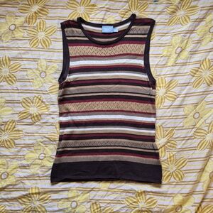 Denver Hayes Multicolor Striped Tank Top